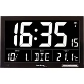 Technoline WS8007 Horloge Radio- Pilotée Noir