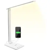 Monzana LED tafellamp Cataleya wit 42cm
