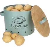 MamboCat Aardappelmand FRESH Mint van metaal & bamboe – 10893