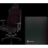 Vortech Prestige Gamestoel Zwart + Vloermat Zwart