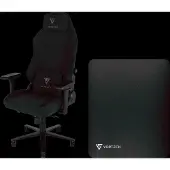 Vortech Prestige Plus Chaise Gamer Noir + Tapis de Sol Noir