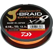 Daiwa J-Braid Expedition X8E | 300m 0.16mm Smash Orange