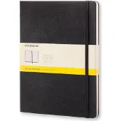 Moleskine Classic Notitieboek - Extra Large - Hardcover - Geruit - Zwart
