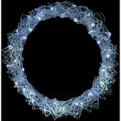 Mojawo LED-hangkrans / tafeldecoratie, metaal, diameter 30 cm, koelwit