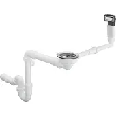 Hansgrohe Afvoergarnituren - Enkele spoelbak afvoer- en overloopcombinatie, RVS 43921800