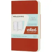 Moleskine Volant Journals - Extra Small - Gelinieerd - Oranje/Blauw
