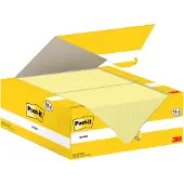 Post It Post-it sticky notes Notes 653-CY-VP24, B 51 x D 38 mm, PEFC papier, geel, 18 + 6 pads gratis, 100 vellen/pad
