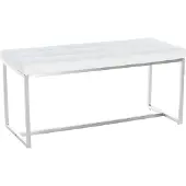 CLP Zitbank Barci, modern, 2-zitsbank met bekleding | Kleur: wit