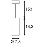 SLV Led hanglamp Supros Mini 750 pendel wit
