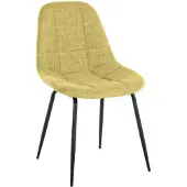 CLP Stoel Tom, met metalen frame en hoogwaardige bekleding, in lichtgroen. Materiaal: stof