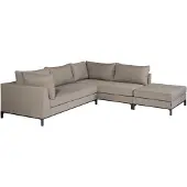 Woood Loungeset Rechts Buiten Sicilië - Taupe - 60x262x246