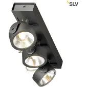 SLV LED Plafond- Wandlamp | 47W 3000K 3000lm 830 | IP20 Dimbaar Zwart | KALU