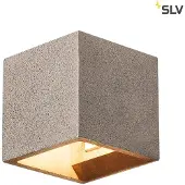 SLV Wandlamp Solid Cube Up-Down zwart zandsteen