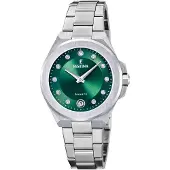 Festina Kwartshorloge Mademoiselle Horloge, dameshorloge, leren band, analoog, dag, zirkonia (synth.)