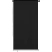 vidaXL Rolgordijn voor buiten 125(B)x230(H) cm zwart