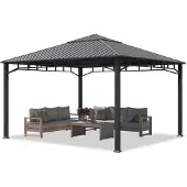 TOOLPORT Tuinpaviljoen Hardtop Sunset Superior, 4x4 m