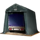 TOOLPORT Garagetent 2,4x3,6m, PE zeil, donkergroen