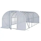 TOOLPORT Tunnelkas 3x6 m, PE-folie, wit