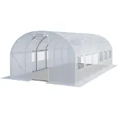 TOOLPORT Tunnelkas 3x6 m, PE-folie, wit