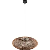 TRIO Hanglamp Hedda, dimbaar, bruin / roest, Woon-/ Eetkamer, metaal, hanglamp