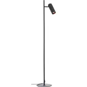 Brilliant vloerlamp Marty zwart - aluminium - 1-lichts