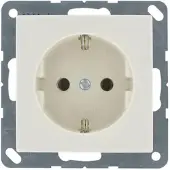 JUNG Inbouwstopcontact As500 Met Aarde (randaarde) 1-polig Crème Ip20