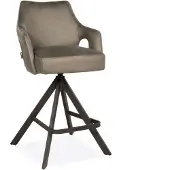 Bommel Wonen Barstoel Charlie - draaibaar - microleder Oxx Forest - pocketvering