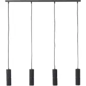 Brilliant 4-lichts hanglamp Marty zwart