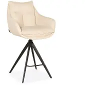 Bommel Wonen Barstoel Raff - draaibaar - stof Aragon Creme - pocketvering