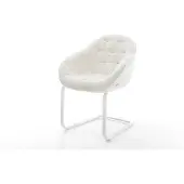 DELIFE Sledemodel Gaio-Flex bouclé zacht beige sledemodel vlak wit
