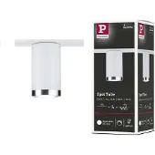 Paulmann URail rails spot Tube, signaalwit, metaal, GU10 dimbaar, wit / opaal, Woon-/ Eetkamer, metaal, Modern