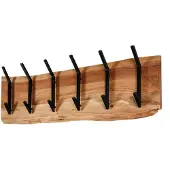 De Bommel Meubelen Kapstok Edge - 100 cm - 2x 6 haken - Acaciahout