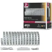 Paulmann MaxLED 500 basisset IP20 warmwit 5m 500, dimbaar, alu / grijs / zink, Woon-/ Eetkamer, metaal, Modern