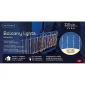 Lumineo LED balkonverlichting | 200 x 100 cm | Warm Wit | 220 lampjes |