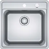Franke Bell, BCX 210-51, Silmtop, afsluitventiel met zeefmand, roestvrij staal