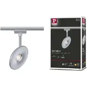 Paulmann URail spot Eye chroom mat Eye, dimbaar, alu / grijs / zink, Kunststof, Modern
