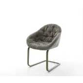 DELIFE Sledemodel Gaio-Flex bouclé zacht mud sledemodel vlak afwerking met titanium
