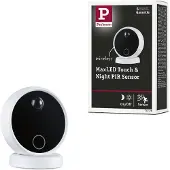 Paulmann 71228 MaxLED Home Draadloze infrarood bewegingsmelder, Draadloze aanraaksensor Wit, Zwart