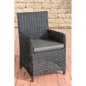 CLP Fontana Stoel - 5mm Wicker zwart antraciet