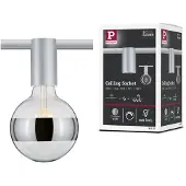 Paulmann Socket Plafondlamp URail E27 LED Chroom (mat)