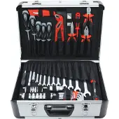 FAMEX 702-L aluminium gereedschapskoffer – leeg – zonder gereedschap