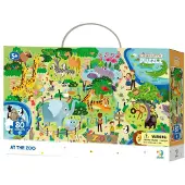 Dodo Toys Puzzel Dieren - 80 stukjes voor kinderen vanaf 4 jaar - 31x45 cm