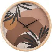 Atmosphera Wanduhr für das Wohnzimmer Nila, Zifferblatt mit Illustration, Ø 30 cm