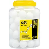 Get & go Tafeltennisballen - PP - in Pot - 60 Stuks - Wit