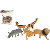 Teddies animal world wilde dieren deluxe, 5st.