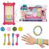 Toi-Toys Mini-weefraam met garen en kralen voor het zelf maken van sieraden