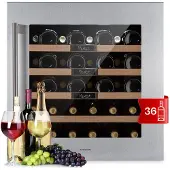 Klarstein Vinsider 36 Built-In inbouw wijnkoelkast 36 flessen 92 liter roestvrij staal