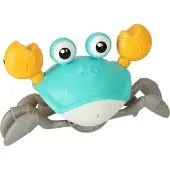 Kik Kruipende en Dansende Krab – Muzikaal Interactief Speelgoed – Sensorisch Baby Speelgoed – Educatief & Oplaadbaar – Groen