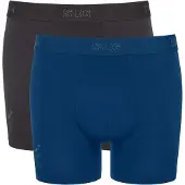 Sloggi Boxershorts blauw / grijs / zwart