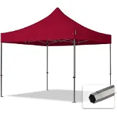 TOOLPORT 3x3 m Easy up partytent, PREMIUM staal 40mm, rood